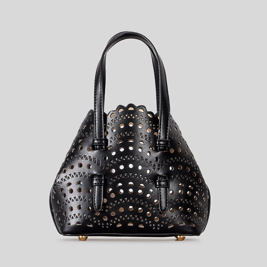 DEVA Small Carved Hollow Tote Bag