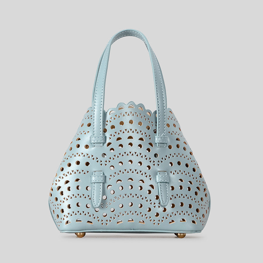 DEVA Small Carved Hollow Tote Bag