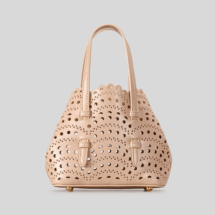 DEVA Small Carved Hollow Tote Bag