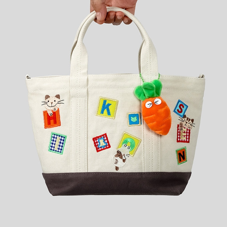 DEVA Canvas Tote Bag with Charm