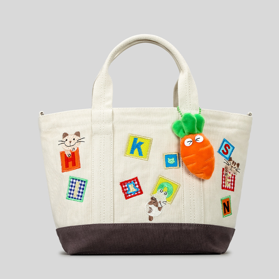 DEVA Canvas Tote Bag with Charm