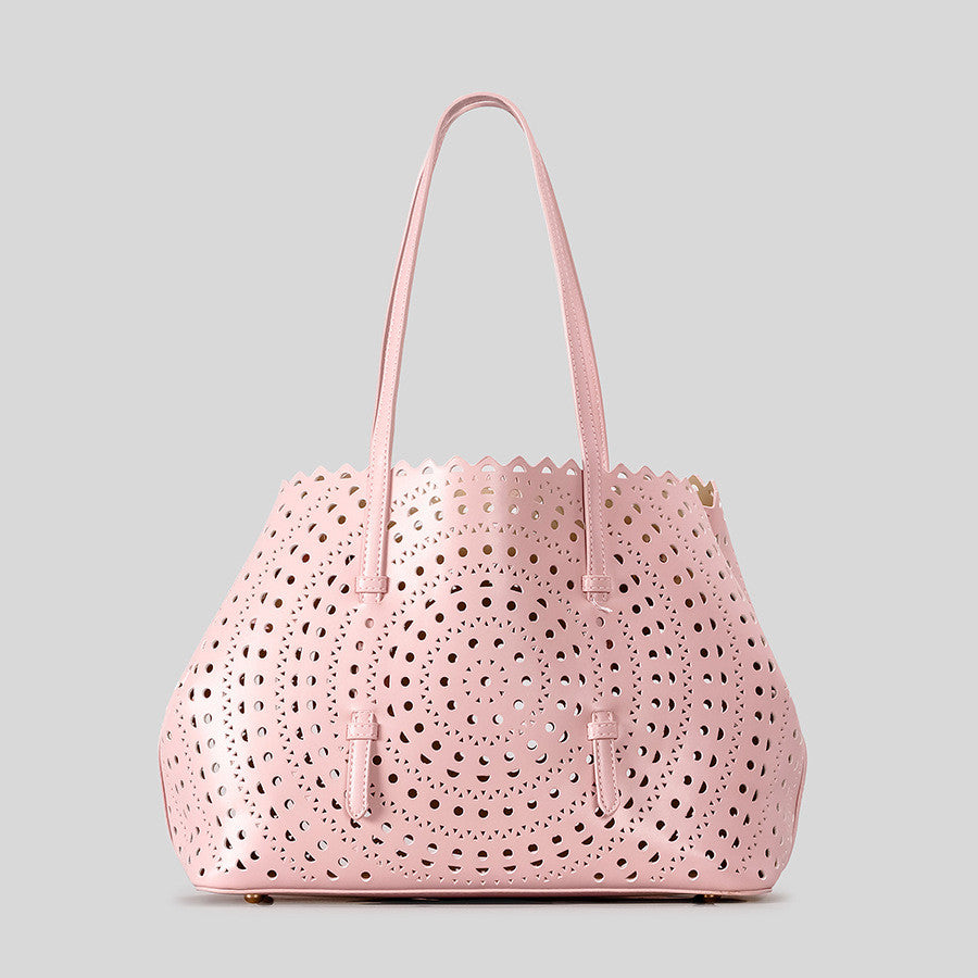 DEVA Large Carved Hollow Tote Bag
