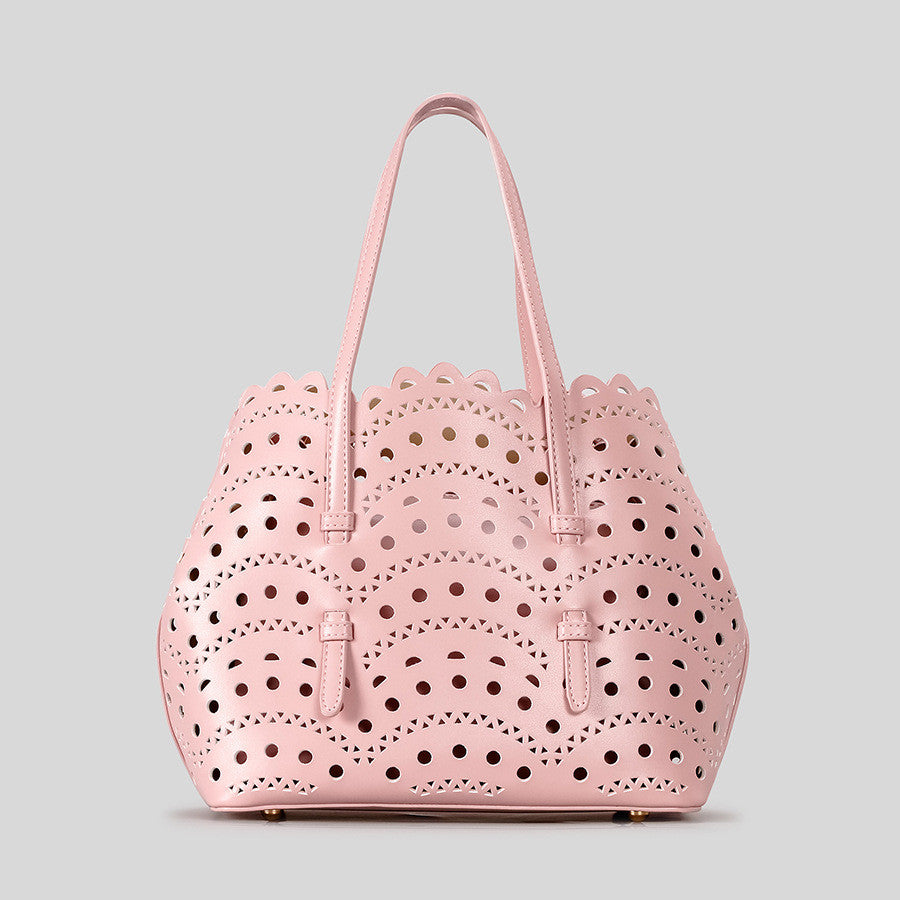 DEVA Middle Carved Hollow Tote Bag
