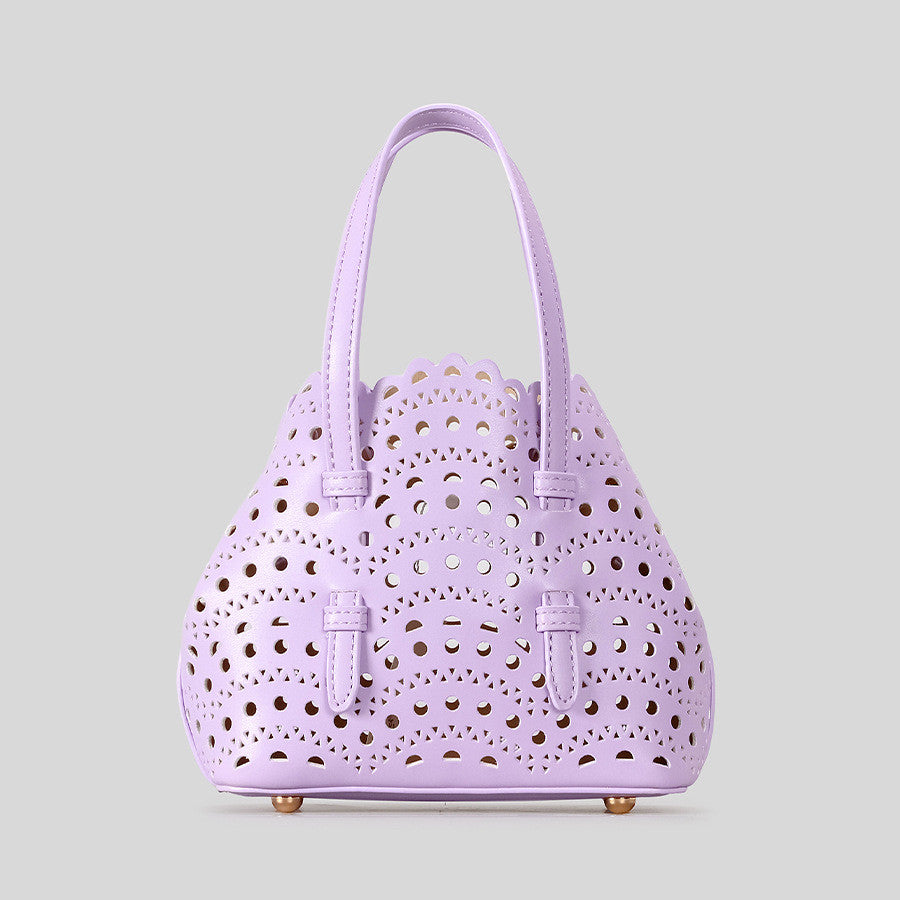 DEVA Small Carved Hollow Tote Bag