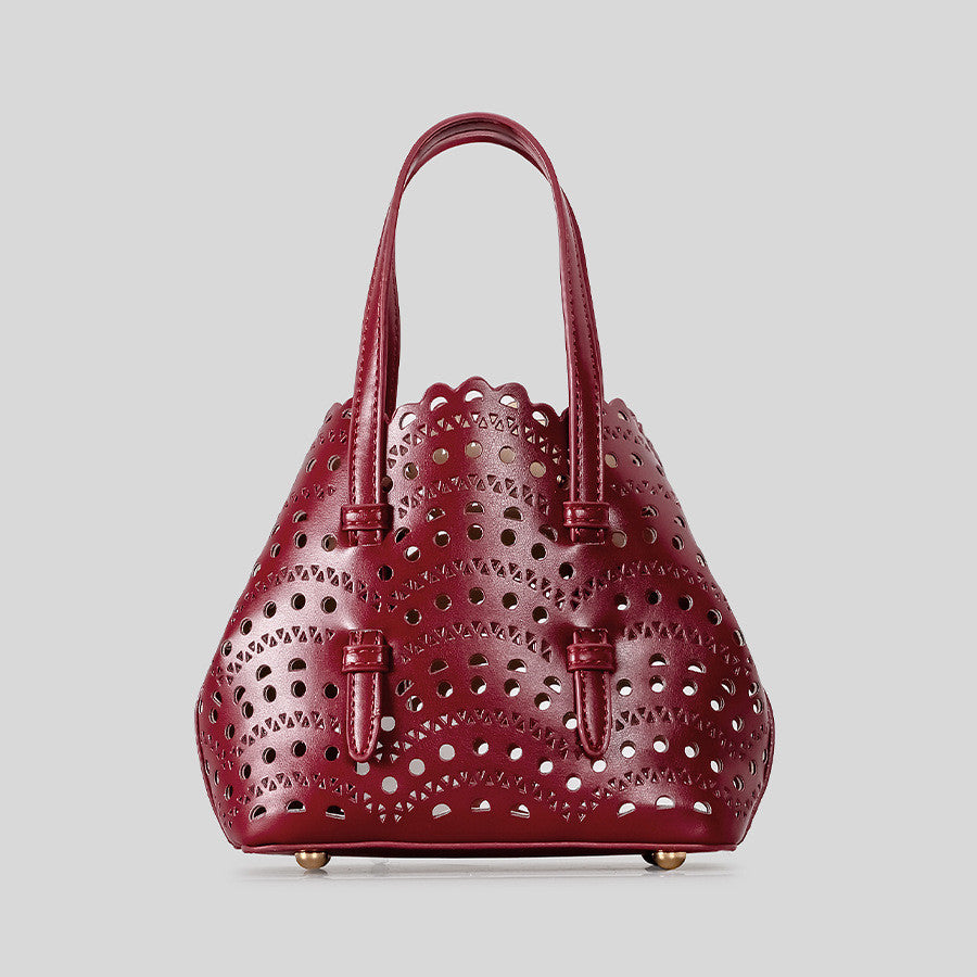 DEVA Small Carved Hollow Tote Bag