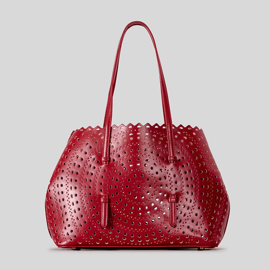 DEVA Large Carved Hollow Tote Bag