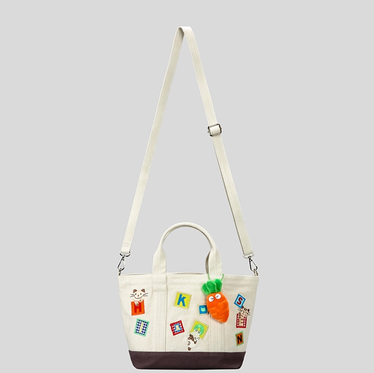 DEVA Canvas Tote Bag with Charm