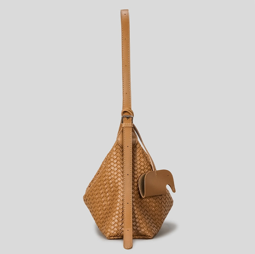 DEVA New Intrecciato Leather Shoulder Bag