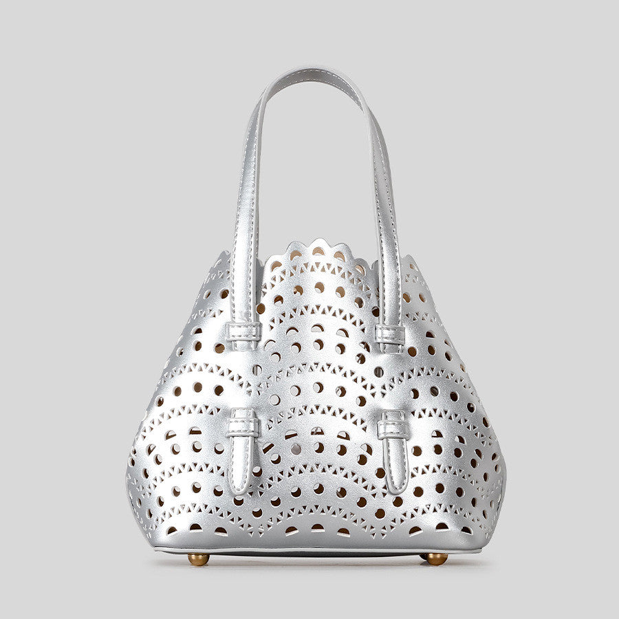 DEVA Small Carved Hollow Tote Bag