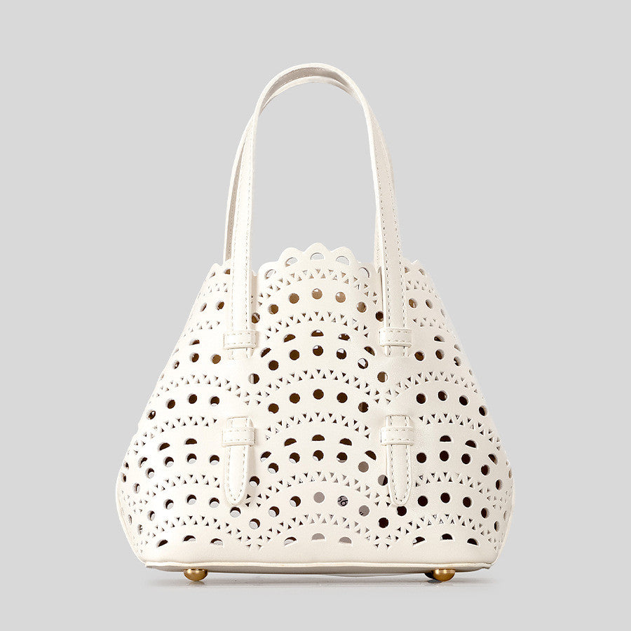 DEVA Small Carved Hollow Tote Bag