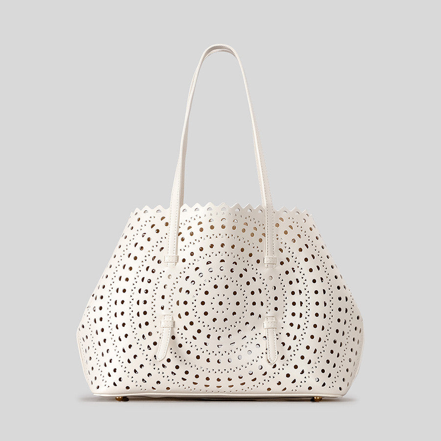 DEVA Large Carved Hollow Tote Bag