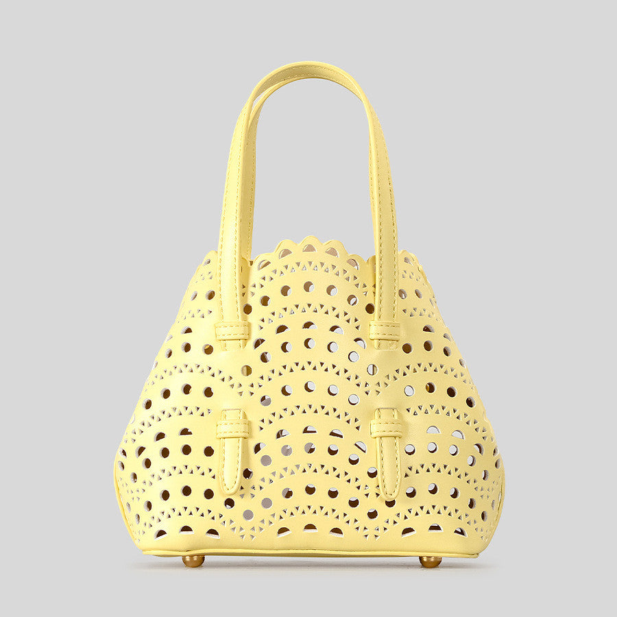 DEVA Small Carved Hollow Tote Bag