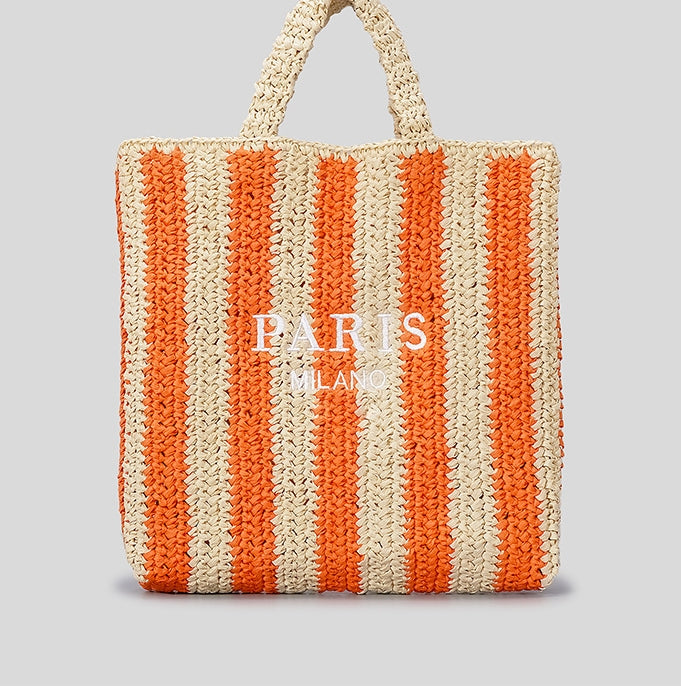 DEVA Straw Bag Beach Bag for Summer