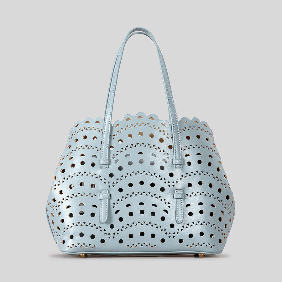 DEVA Middle Carved Hollow Tote Bag