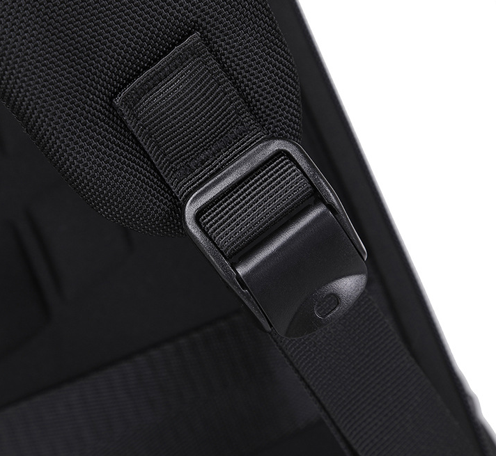 DEVA Black Nylon Business Backpack - Multi-Compartment Travel Laptop Bag