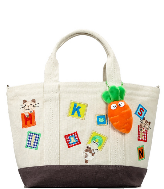 DEVA Canvas Tote Bag with Charm