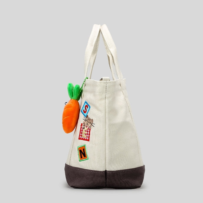 DEVA Canvas Tote Bag with Charm