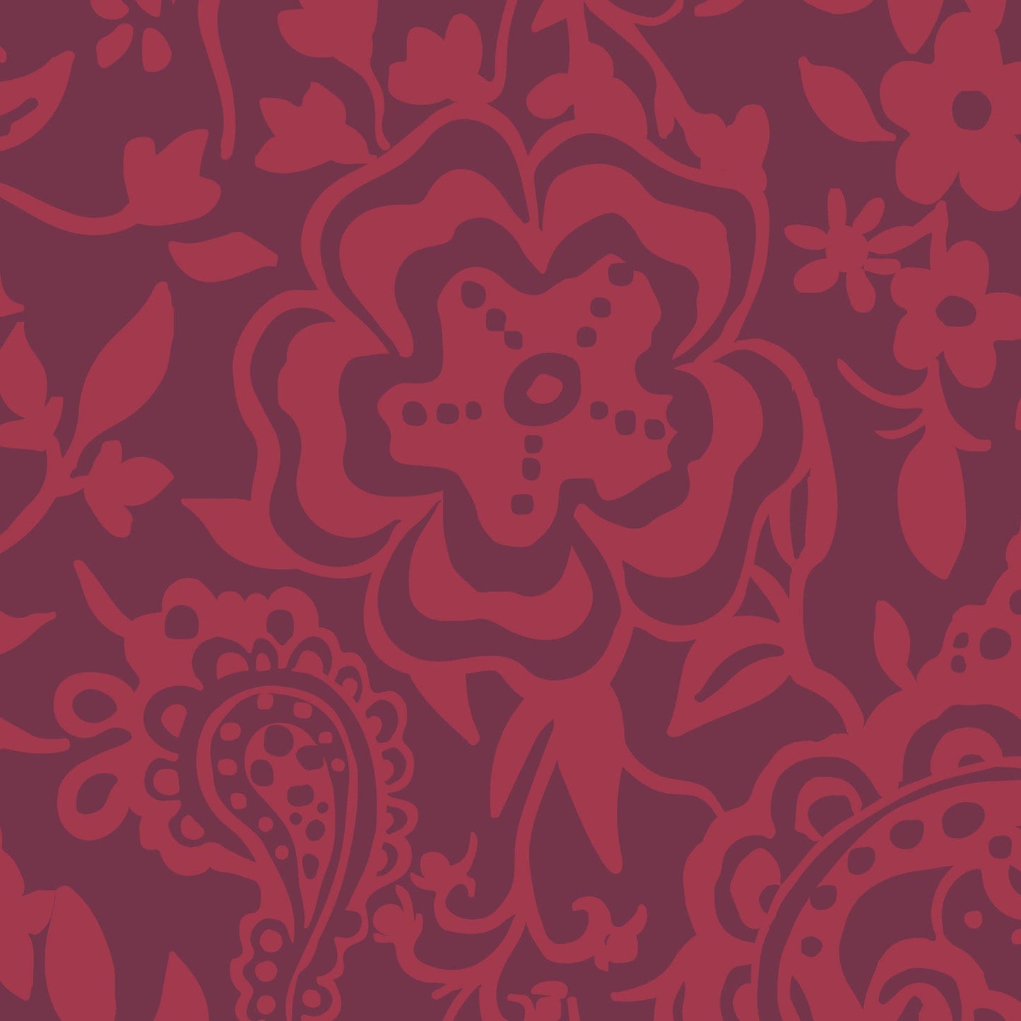 Eden Paisley Cranberry (17397)
