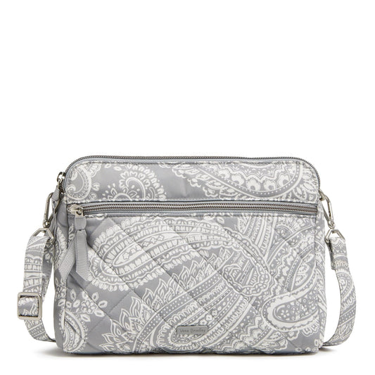 Triple Compartment Crossbody Bag