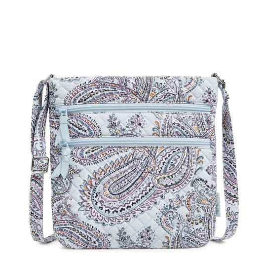 Triple Zip Hipster Crossbody Bag