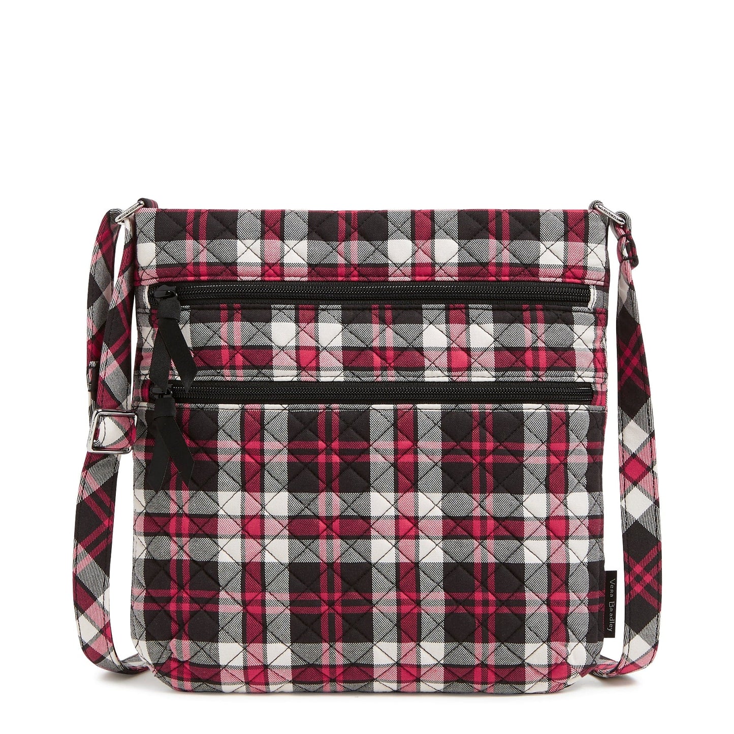 Triple Zip Hipster Crossbody Bag