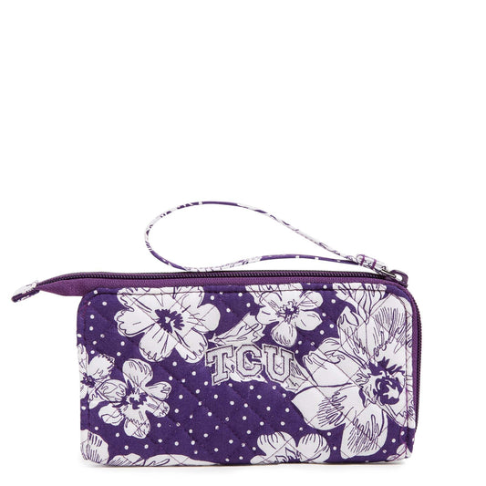 Collegiate RFID Front Zip Wristlet