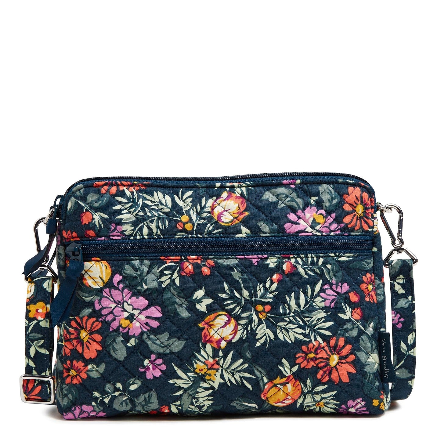 Triple Compartment Crossbody Bag